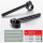 TRW Sportlenker Custom schwarz gefräster Stummellenker im Café Racer Look MCL49RAC S