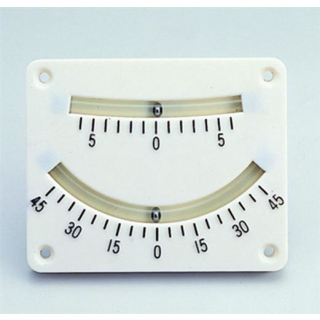 Kunststoff clinometer Krängungsmesser bis 45°, 2 Skalen, 10,1 x 8.26cm, 99983