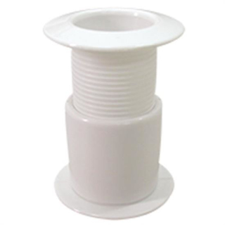 Lalizas Borddurchlass Durchlass verstellbar 39 - 70 mm Ø 39mm, weiß, 10259