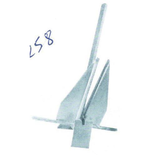 Lalizas Anker Plattenanker feuerverzinkt, danforth Typ, 5kg, 92254