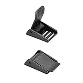 Lalizas Gurtschnalle Schnalle für 25mm Gurtband, mit Kerben, Kunststoff, schwarz, 43866