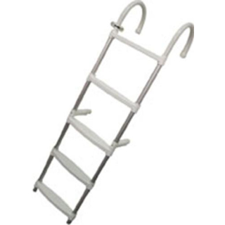 Lalizas Badeleiter Bootsleiter 5 Stufen, Aluminium, 50035