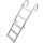 Lalizas Badeleiter Bootsleiter 5 Stufen, Aluminium, 50035