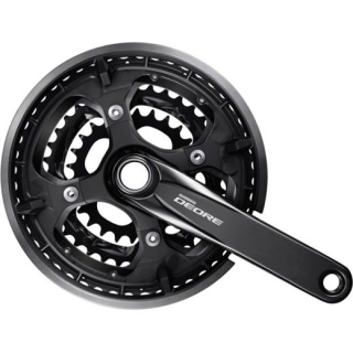 SHIMANO Kurbelgarnitur DEORE Trekking FC-T6010 3x10, 170 mm, 48-36-26 Z., Schwarz, nicht E-FCT6010CX866CL