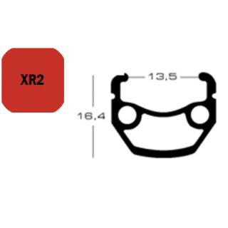 Exal FELGE XR2, 28" 36L, SCHW 13,5-622, VL:6,5MM, DOPPELOESE FA003450006