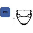 Exal FELGE XP 19, 28" 36L SCHW 19-622 VL:6,5MM OHNE...