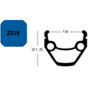 Exal FELGE ZX 19, 28" 36L SCHW 19-622 VL:8,5MM DOPPELOESEN FA003452042