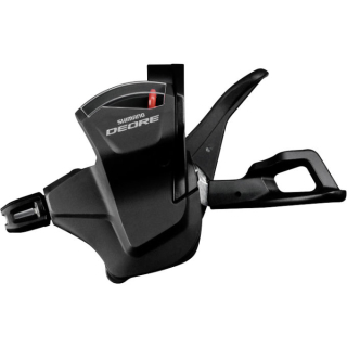 SHIMANO Schalthebel DEORE MTB SL-M6000, Links, 2/3-fach, Schelle, Schwarz, Inkl. Zug I-SLM6000LB