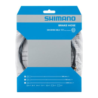 SHIMANO Bremsleitung DEORE XT SM-BH90-SBLS, 1.000 mm, Schwarz, Gerade - Banjo, 1x Befest SH000000341