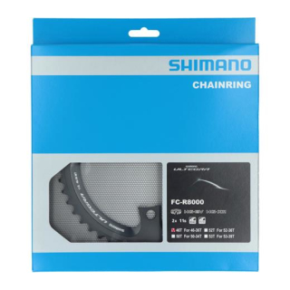 SHIMANO Kettenblätter ULTEGRA FC-R8000, 46 Zähne (MT), 110 mm, Schwarz, Aluminium Y-1W898010