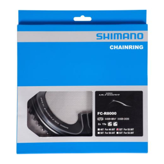 SHIMANO Kettenblätter ULTEGRA FC-R8000, 52 Zähne (MT), 110 mm, Schwarz, Aluminium/Carbon Y-1W898030