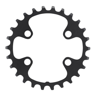 SHIMANO Kettenblätter DEORE FC-M6000-2, 26 Zähne (BF), 96 mm, Schwarz, Stahl Y-1WD26000