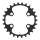 SHIMANO Kettenblätter DEORE FC-M6000-2, 26 Zähne (BF), 96 mm, Schwarz, Stahl Y-1WD26000