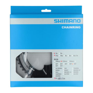SHIMANO Kettenblätter FC-RS510, 50 Zähne (MS), 110 mm, Schwarz, Aluminium/Resin Y-1WF98010