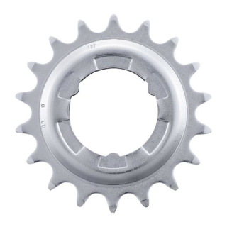 SHIMANO Y-32203420, Ritzel für Getriebenaben, 18 Zähne, NEXUS Getriebenaben, Silber Y-32203420