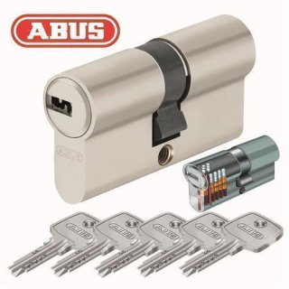 ABUS EC550 Profilzylinder Schließanlage gleichschließend N/G, 5 Schlüssel, 30/30