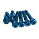 Aluschrauben Set M5 blau eloxiert, 4 x M5 x 30 mm, 4 x M5...