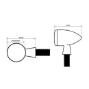 HIGHSIDER APOLLO CLASSIC LED Blinker/Positionsleuchte, schwarz, 204-178