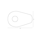 SHIN YO Alu Montageplatten INDY SPACER für YAMAHA MT...