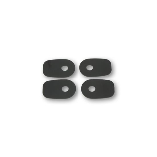 SHIN YO Montageplatten INDY SPACER für div. KAWASAKI Z750/,ZX10R,ER6 F/N, schwarz, Set, 207-145