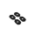 HIGHSIDER Montageplatten INDY SPACER Alu schwarz, für div. KAWASAKI, 207-172