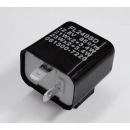 Blinkrelais 2Pol 12V 21W schwarz, 208-012