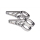 HIGHSIDER CNC Lampenhalter Set für 47-49-50-52-54 mm, 220-619