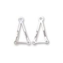 SHIN YO Alu Lampenhalter, filigran, poliert, 220-807