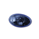 HIGHSIDER H4 Einsatz oval, Klarglas blau eingefärbt,...