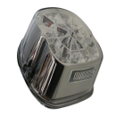 SHIN YO LED-Rücklicht, getöntes Glas und Chromreflektor, für viele HD-Modelle 1973-1998, 253-370