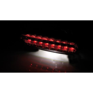 SHIN YO BOSTON LED Rücklicht, schwarze Basisplatte, getöntes Glas, 255-042