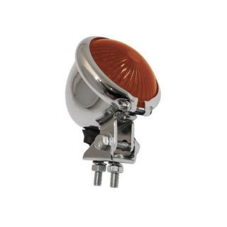 SHIN YO LED-Rücklicht BATES STYLE, verchromtes Gehäuse, rotes Glas, 255-131