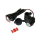 2-fach USB Steckdose beleuchtet, mit Staubkappe und Halter für 22mm (7/8 Zoll) und 25,4 mm (1 Zoll) Rohre, 12V DC. Zum Laden div. Geräte über USB Anschluss mit 5V, max. 2000 mA., 300-305