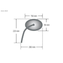 YAMAHA Spiegel FZ6, links, 301-351