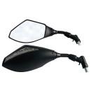 Spiegel mit LED Blinker, schwarz, Spiegel und Blinker e-geprüft, Paar, 301-560
