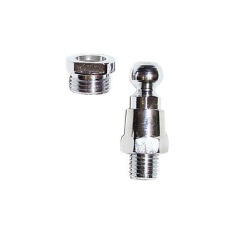 Spiegeladapter m. Kugel, M 10 Linksgewinde, verchromt, 304-004