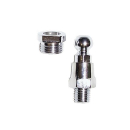 Spiegeladapter m. Kugel, M 10 Linksgewinde, verchromt,...