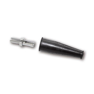 Einstellschraube silber, M8 mit Gummikappe, 305-030