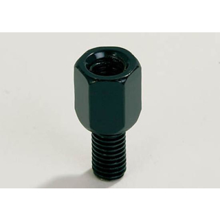 Spiegeladapter schwarz, von Loch M 10 Rechtsgewinde auf Bolzen M 8 Rechtsgewinde., 305-080