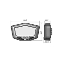 KOSO Digitales Multifunktions-Cockpit, DB-02R, 360-360