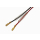 Rundsteckhülsenset (weiblich) D. 3,5 mm mit Isolierung und Kabel. 20 Teile pro Set, (10 x rotes Kabel + 10 x schwarzes Kabel), 396-020