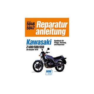 Bd. 5046, Rep.-Anleitung, Kawasaki Z400, Z500, Z550, 79-,KAWASAKI, 600-205