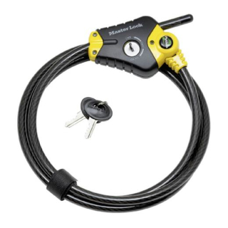 Master Lock KABELSCHLOß PYTHON /8420 4,5M 4,50MX10MM SCHWARZ VINYLBESCH FA003550420