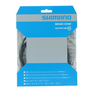 SHIMANO BREMSLEITUNG 1700MM SCHWARZ BANJO ANSCHLUSS O. SCHRAUBE SH000005141