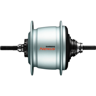 SHIMANO 8-GANGNABE F. V-BRAKE SILBER 36 L. 132X184 M. KAPPE LINKS I-SGC60018VASA