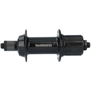 SHIMANO Hinterradnabe FH-TY500 7-fach, 36 Loch, Schnellspanner 166 mm, 135 mm, Schwarz E-FHTY5007AZA