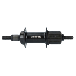 SHIMANO Hinterradnabe FH-TY500 7-fach, 36 Loch, Vollachse m. Muttern, 135 mm, Schwarz E-FHTY5007DZ