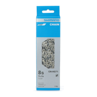 SHIMANO Kette CN-HG71 6/7/8-fach, 116 Glieder, Kettennietstift, 1 Stk. E-CNHG71C116Q