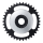 SHIMANO KETTENBLATT 38 ZÄHNE CL:46.5MM OHNE KETTENSCHUTZ SILBER E-SMCRE61A8XS