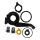 SHIMANO ZUBEHÖR F. SG-C7000 SCHEIBE 5R/5L M. HUTMUTTER I-SMC7000002
